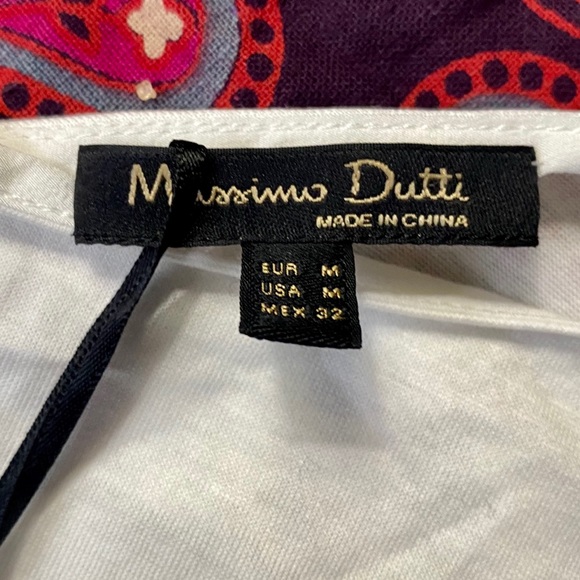 2/$20 NWT Massimo Dutti Laced Strappy Toga T-Shirt LightWeight Summer Tee - Picture 3 of 16